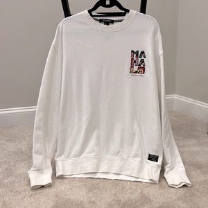 Scotch&Soda Sweatshirt “Mahalo” - White in Men’s Large